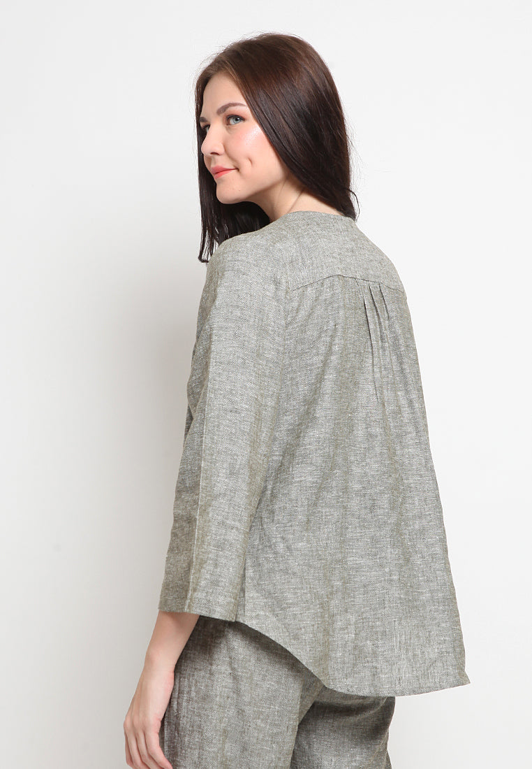 Long Sleeve Loose Blouse