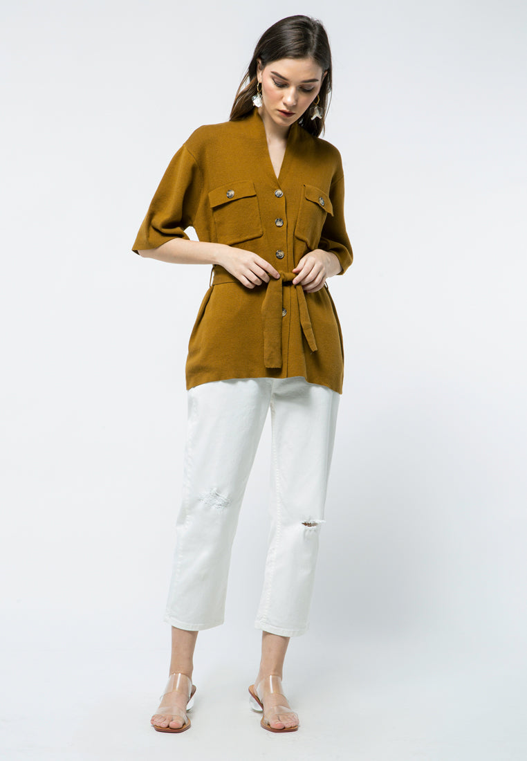 V-neck Blouse