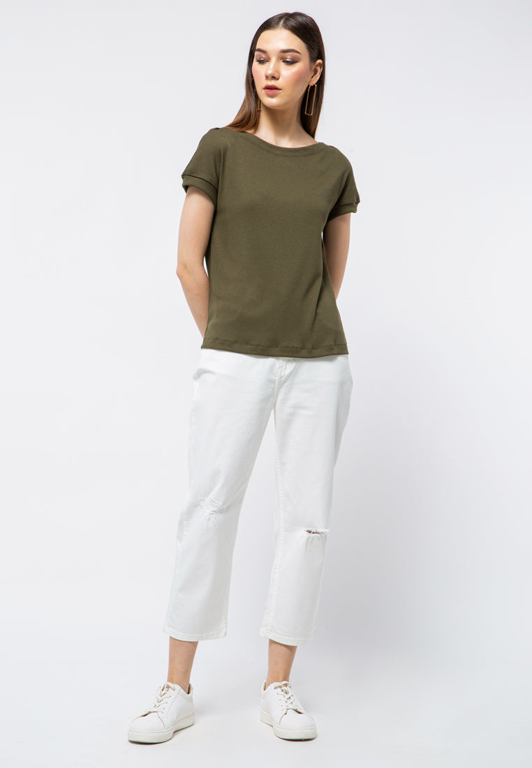 Boat Neck Blouse