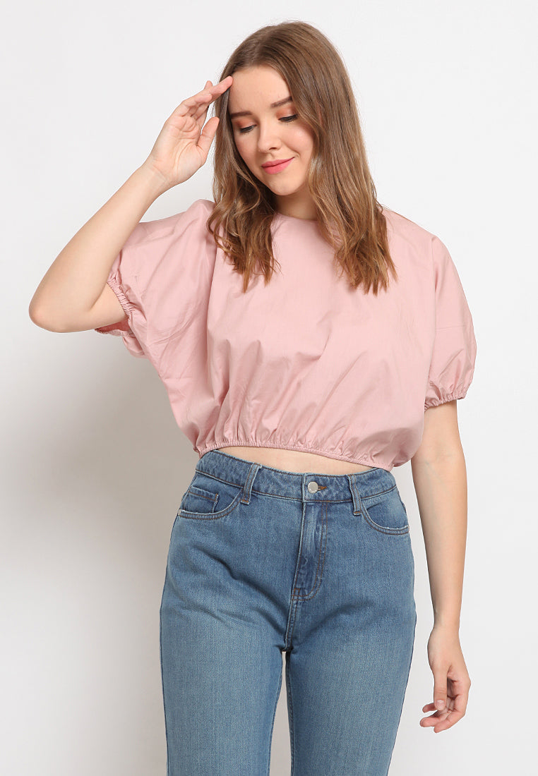 Puff Sleeve Crop Top
