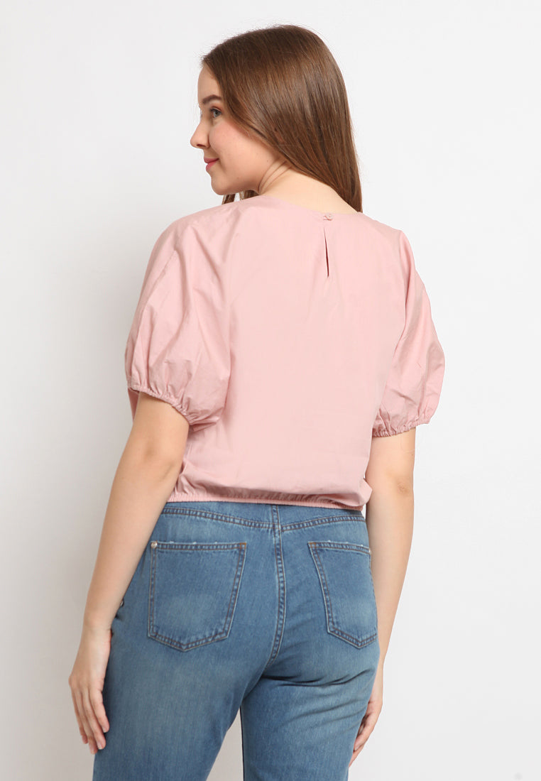 Puff Sleeve Crop Top