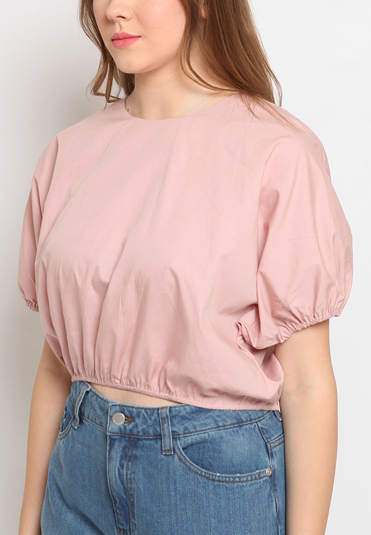 Puff Sleeve Crop Top