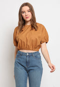Puff Sleeve Crop Top