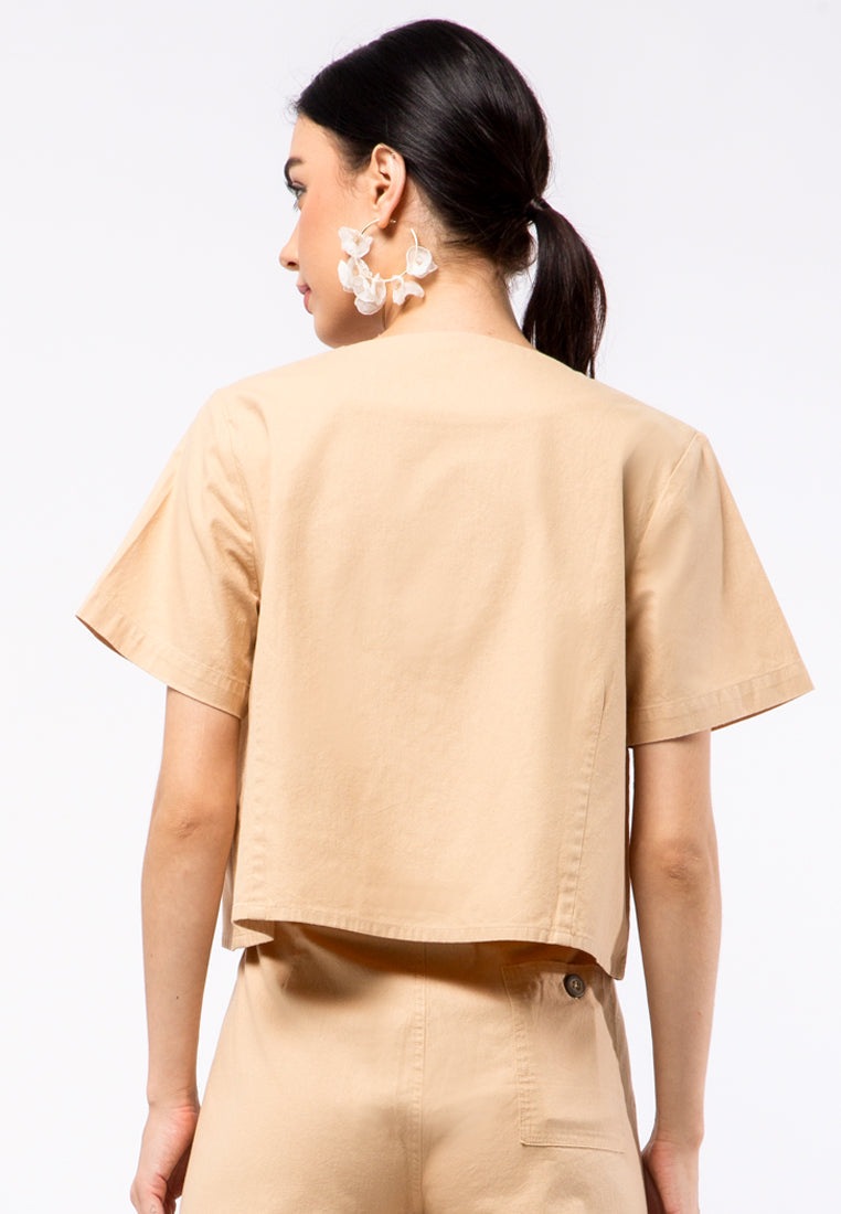 Crop Top with Pocket Details