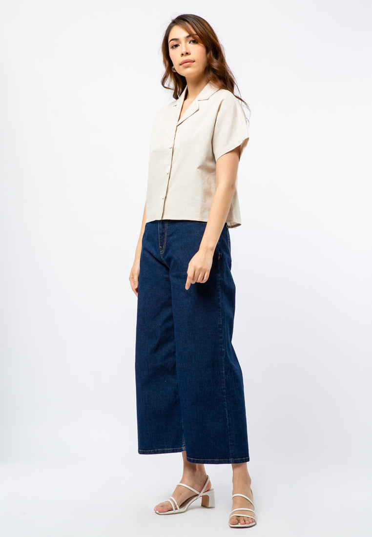 Short Sleeve Boxy Blouse