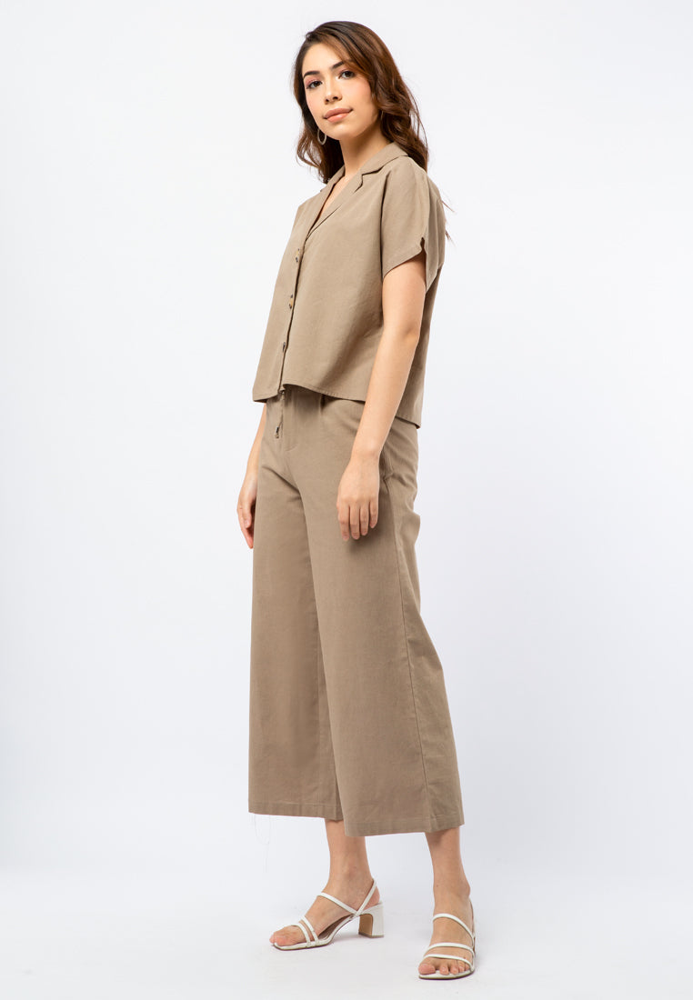 Short Sleeve Boxy Blouse