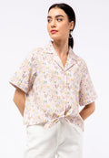 Et Cetera x Ditut Knotted Print Blouse