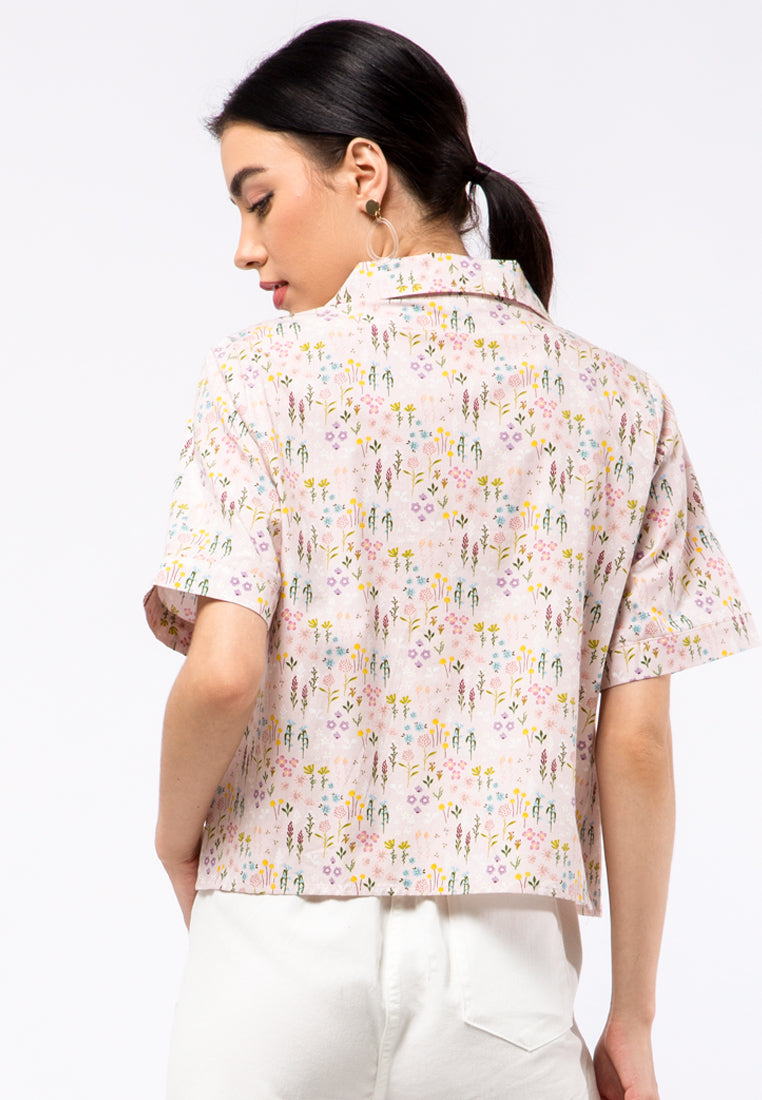 Et Cetera x Ditut Knotted Print Blouse