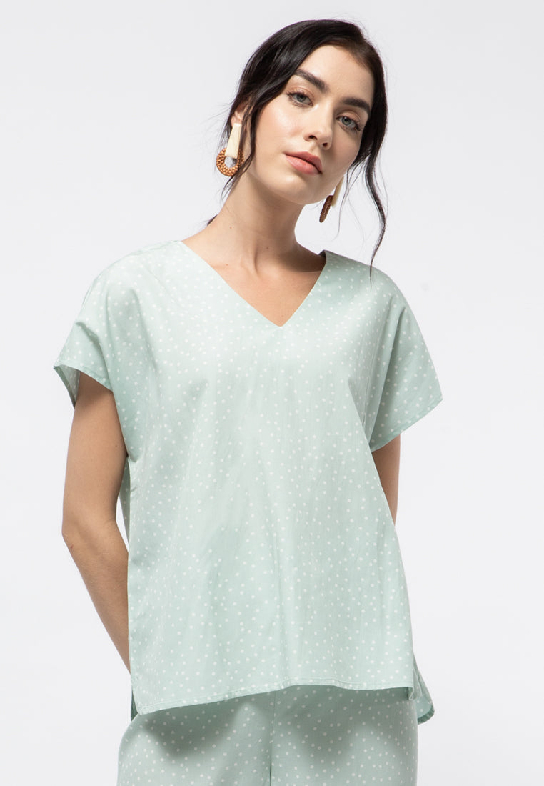 V-neck Lounge Wear Top