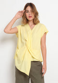 Front Twist Cotton Blouse