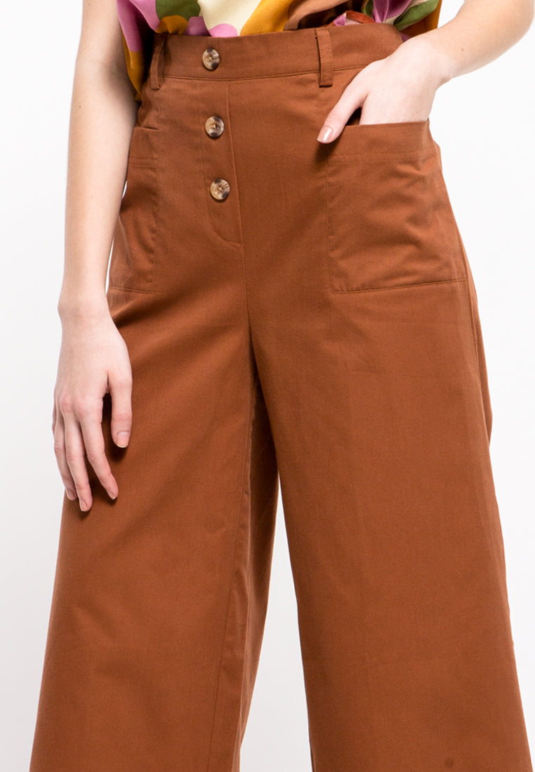 Midi Wide Leg Pants