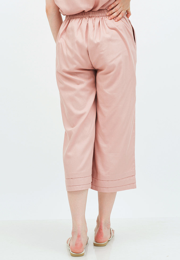 High Waist Cullote with Pin-tuck Details