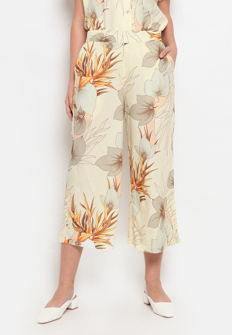 Printed Cullotte Pants