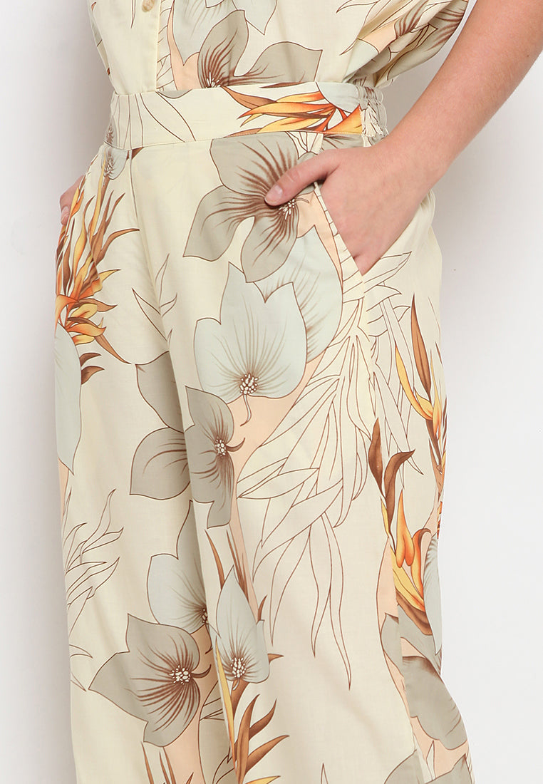Printed Cullotte Pants