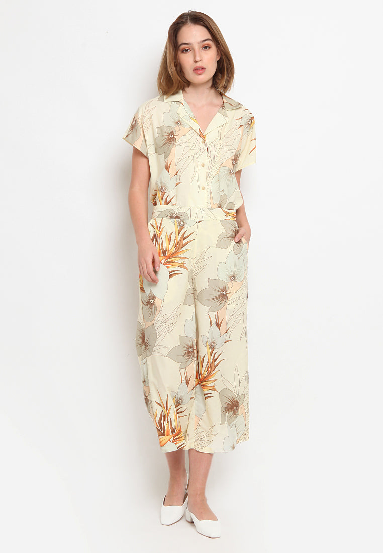 Printed Cullotte Pants