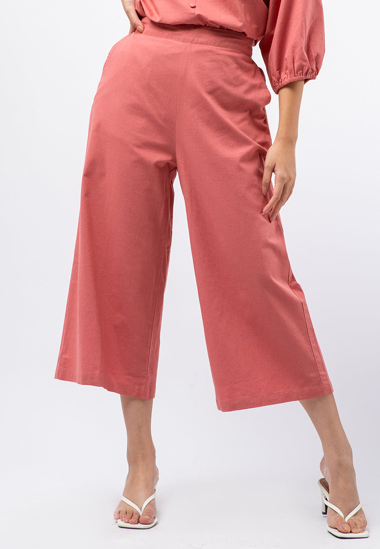 High Waist Cropped Pants