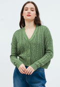 Textured Crop Cardigan