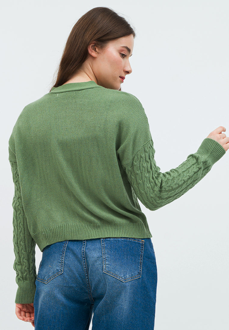 Textured Crop Cardigan