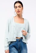 2-tone Flatknit Cardigan