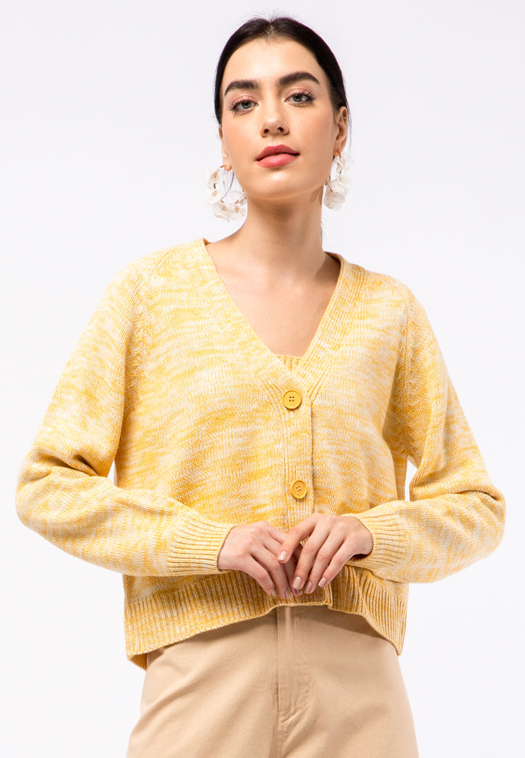 2-tone Flatknit Cardigan