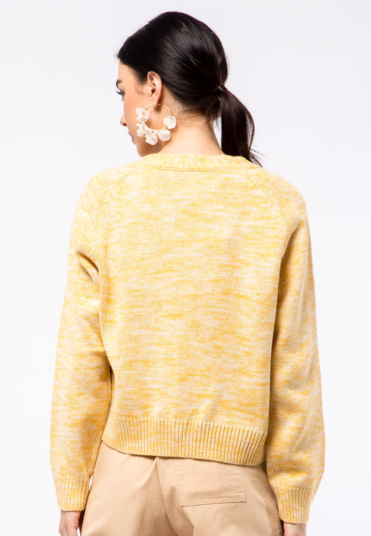 2-tone Flatknit Cardigan