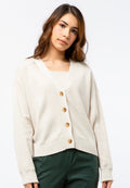 Cropped Knit Cardigan