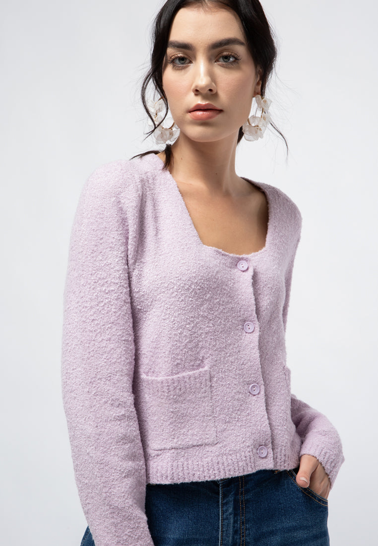 Long Sleeve Crop Cardigan