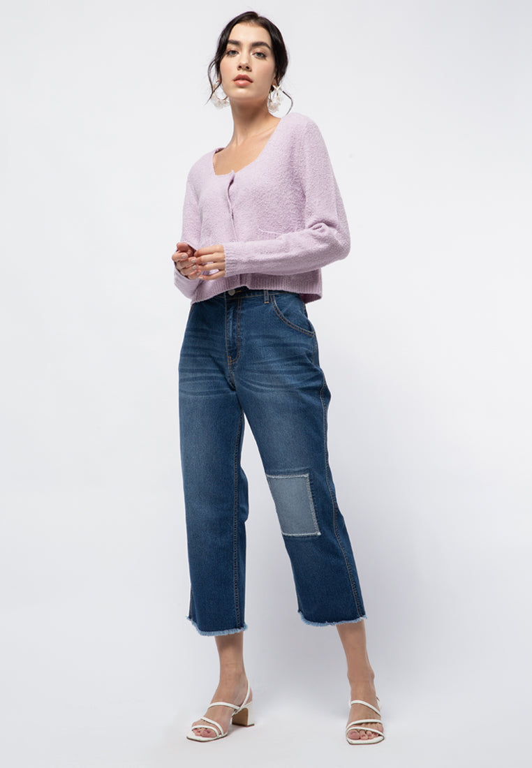 Long Sleeve Crop Cardigan