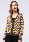 Long Sleeve Printed Cardigan