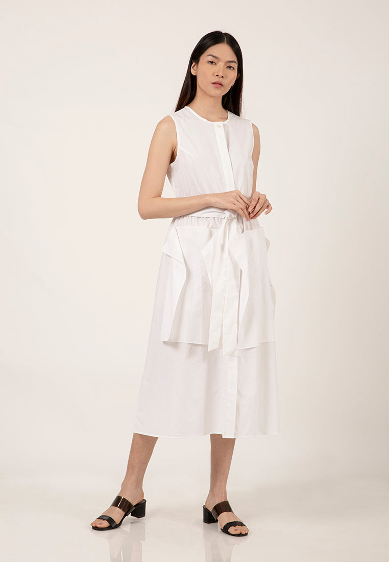 Flare Patch Pocket Dress