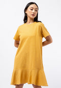 Mini Flounce Shift Dress
