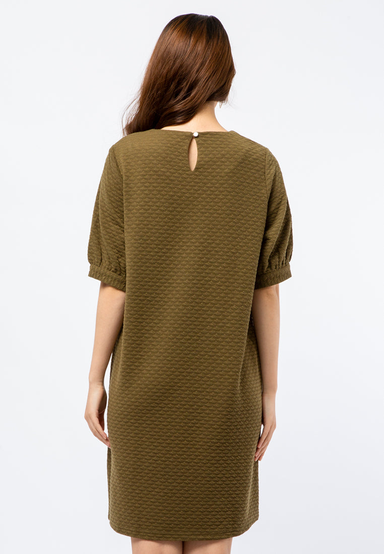 Puff Sleeve Loose Dress