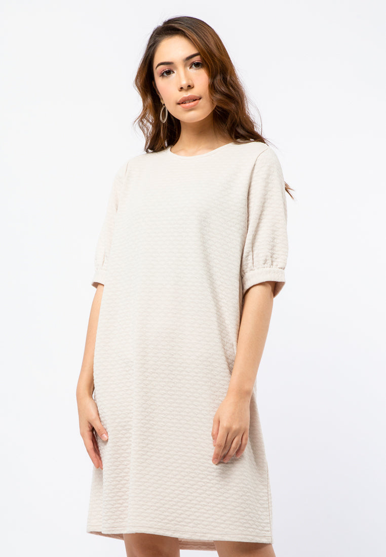Puff Sleeve Loose Dress