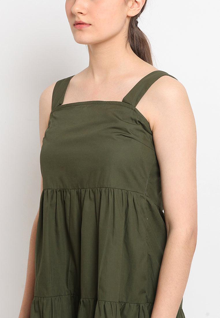 Mini Dress with Tiered Details