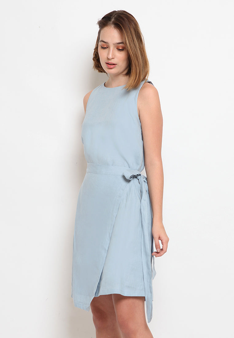 Half Wrap Shift Dress