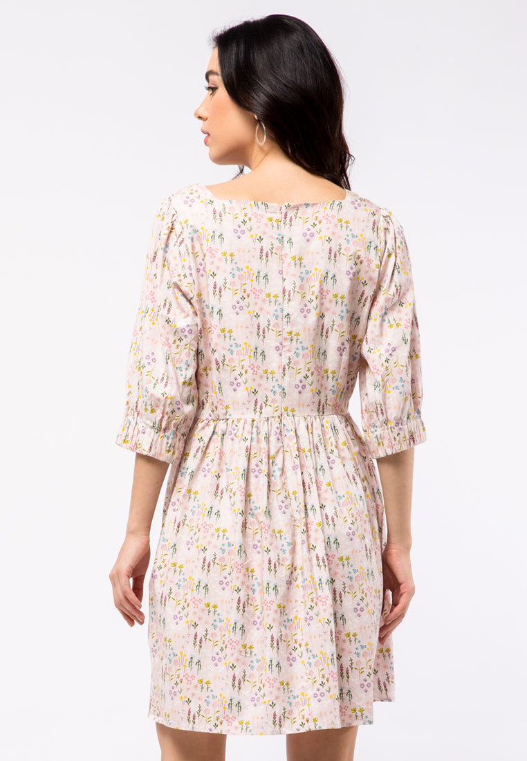 Et Cetera x Ditut Puff Sleeve Mini Dress