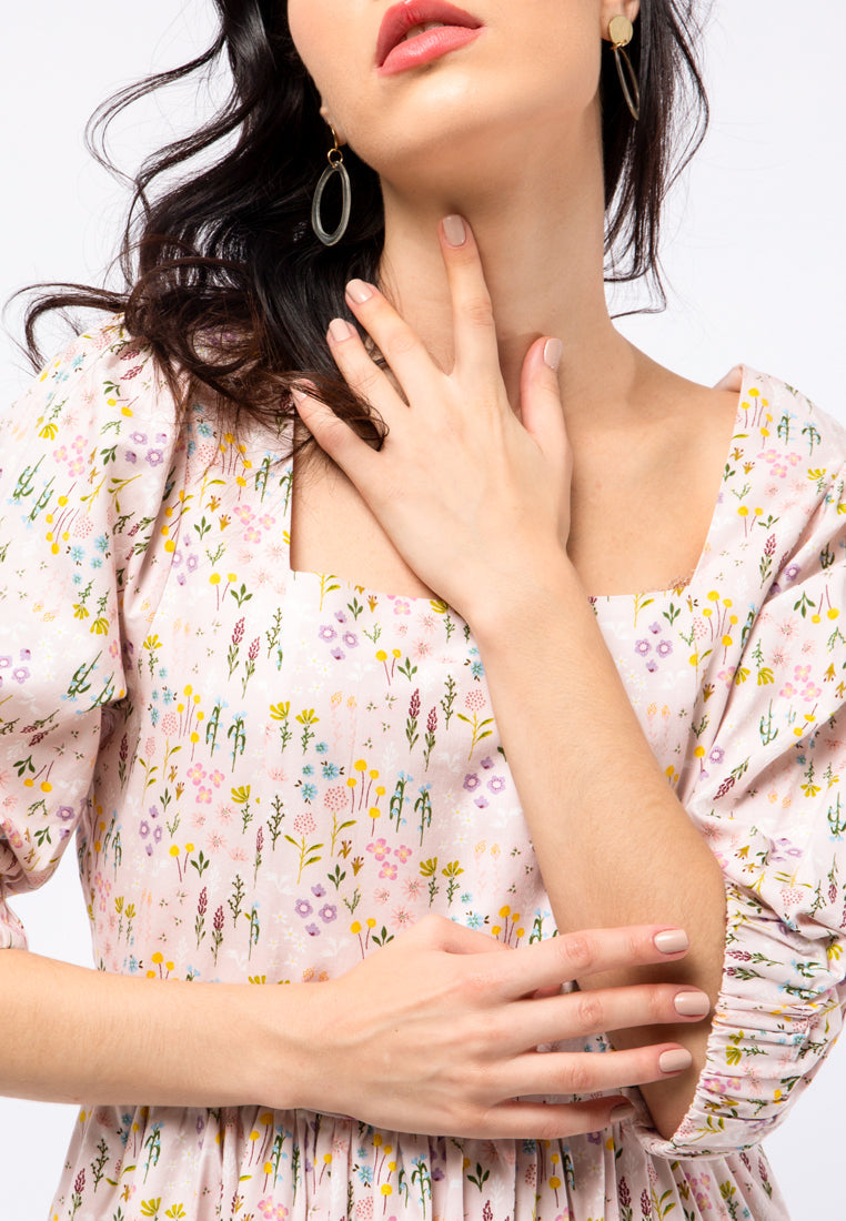Et Cetera x Ditut Puff Sleeve Mini Dress