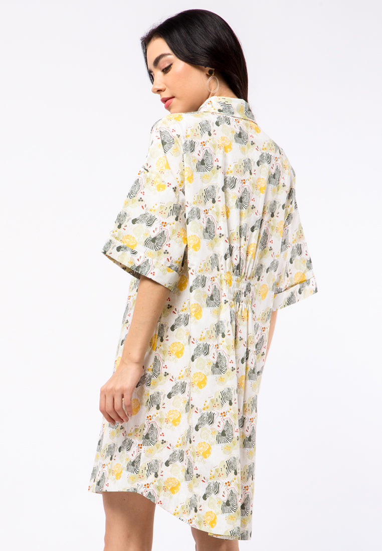 Et Cetera x Ditut Printed Safari Mini Dress