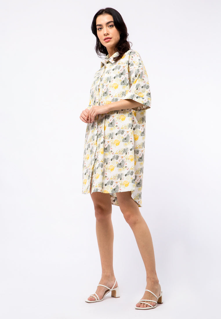 Et Cetera x Ditut Printed Safari Mini Dress