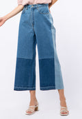 Highwaist Patchwork Denim Pants