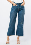 High Waist Skinny Flare Denim Pants