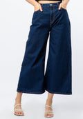 High Waist Wide Leg Denim Pants