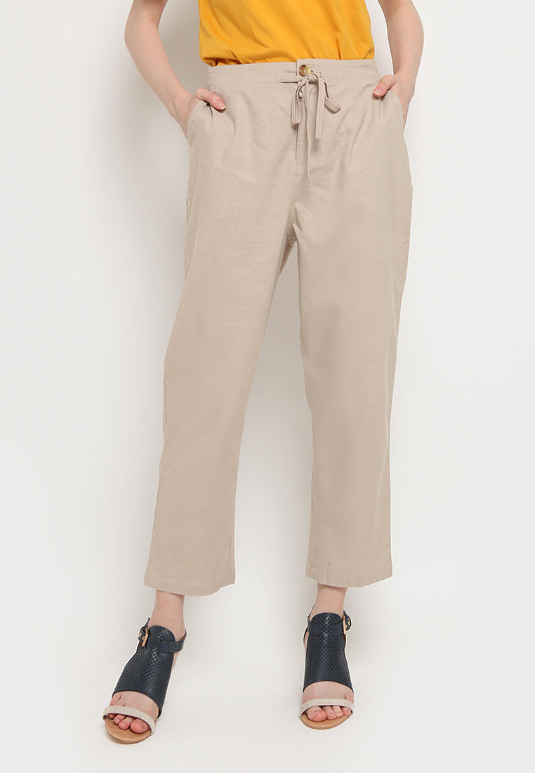 Drawstring Long Pants