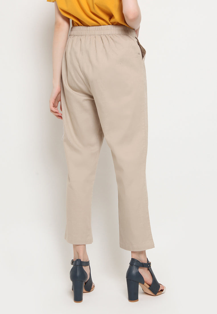 Drawstring Long Pants