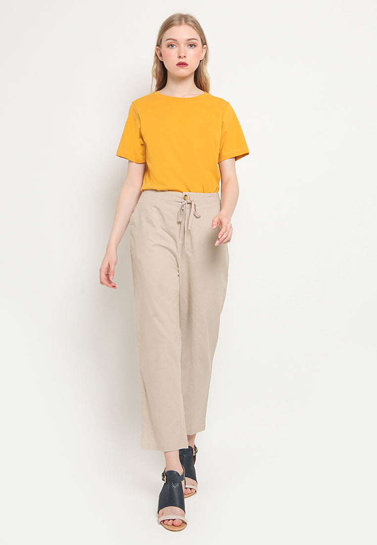 Drawstring Long Pants