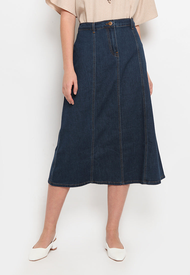 A-line Denim Skirt
