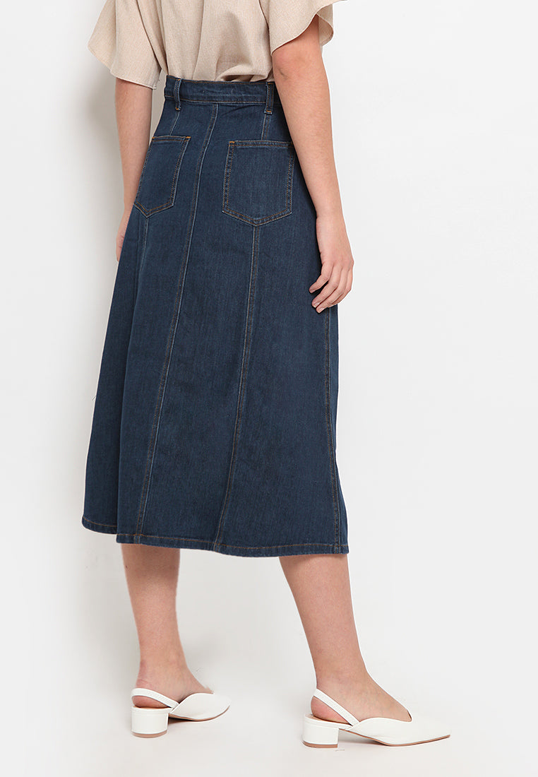 A-line Denim Skirt