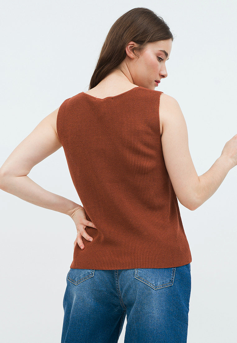Sleeveless Knit Top
