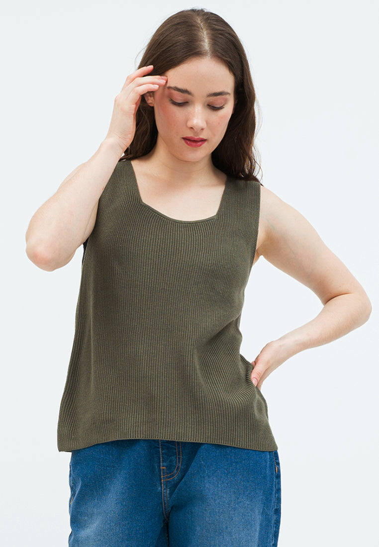 Sleeveless Knit Top