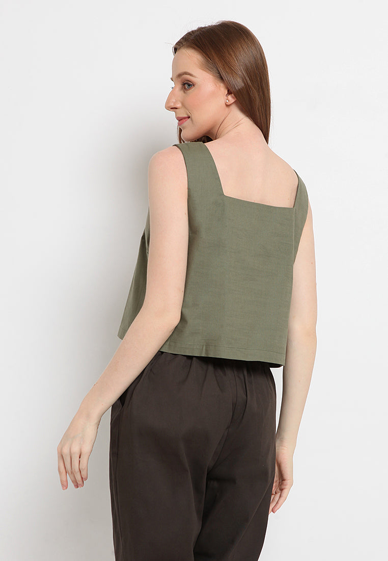 Sleveless Crop Top